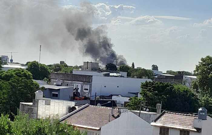 incendio, zona industriale, Gordona,Alexia